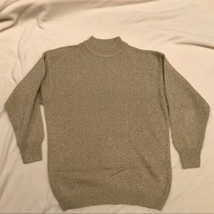 Vintage gold mock turtle neck